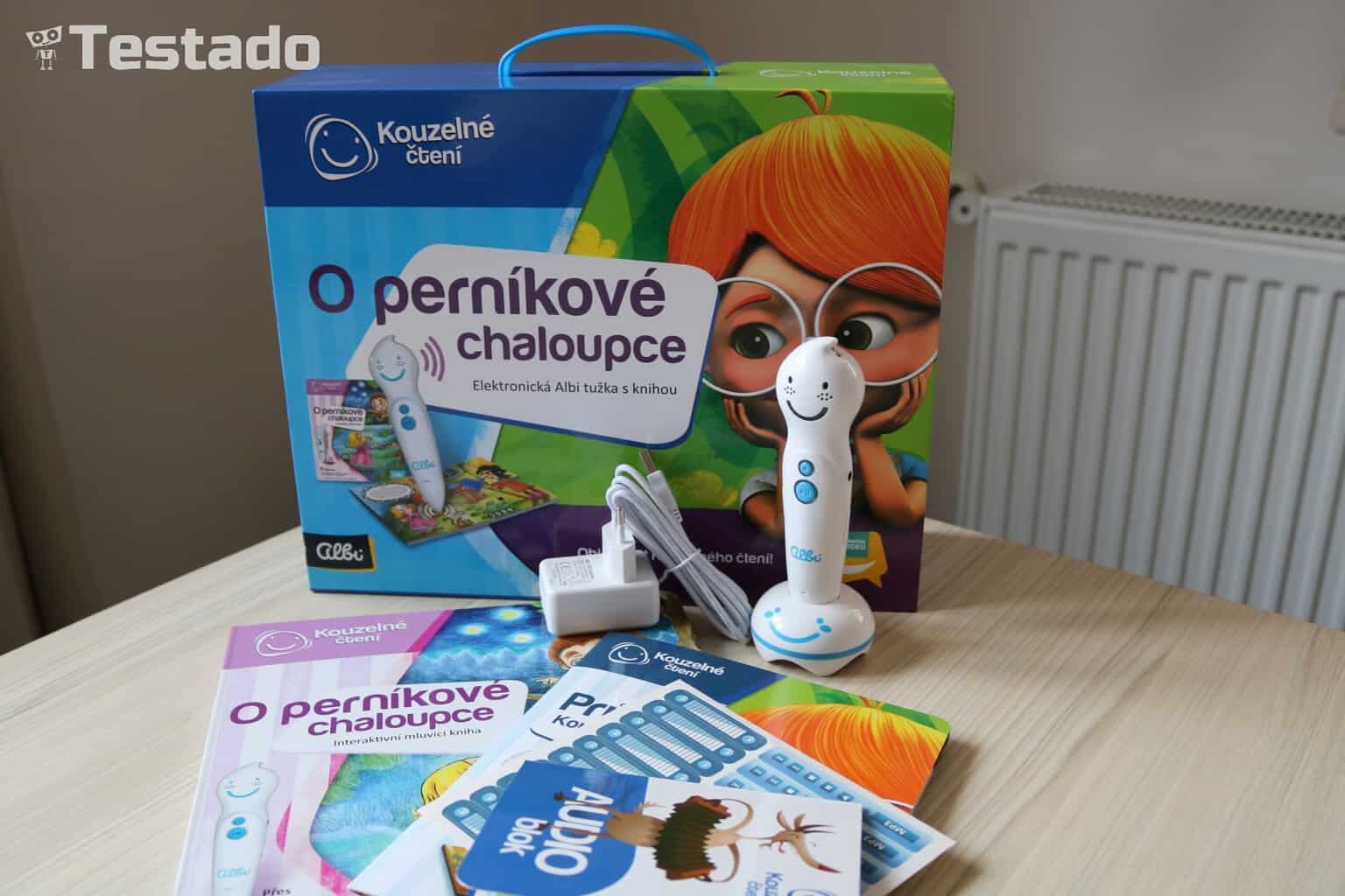 Albi Elektronická tužka s knihou Perníková chaloupka - obsah balení
