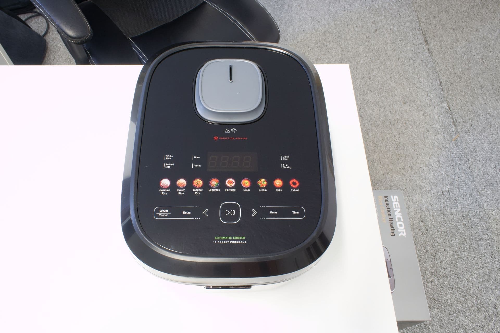 ovládací panel, rýžovar SENCOR SRM 3900BK, testado recenze