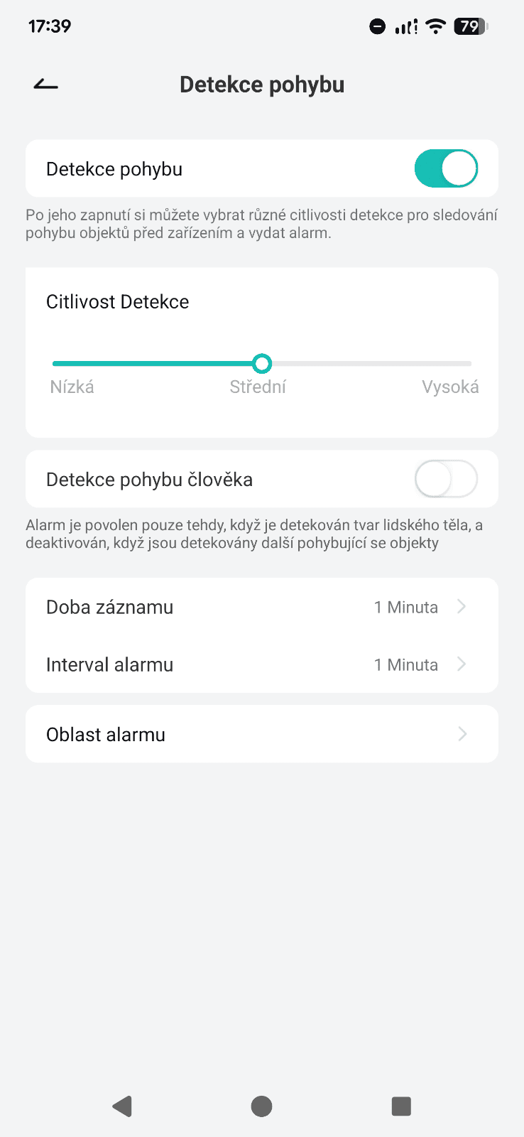 Aerium Zooma 25F detekce