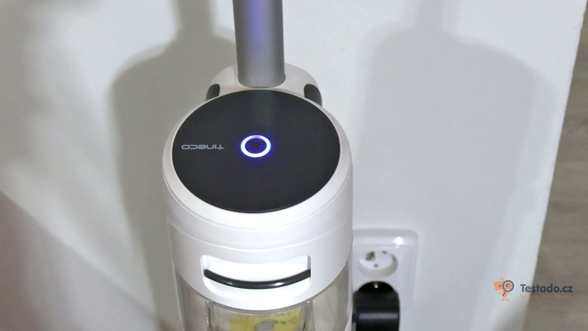 kontrolka Tineco, recenze vysavače testado