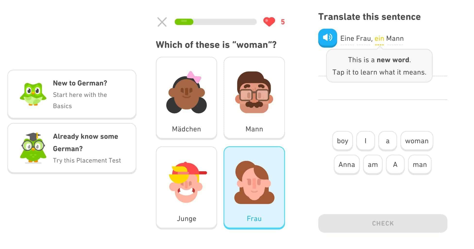 online němčina duolingo