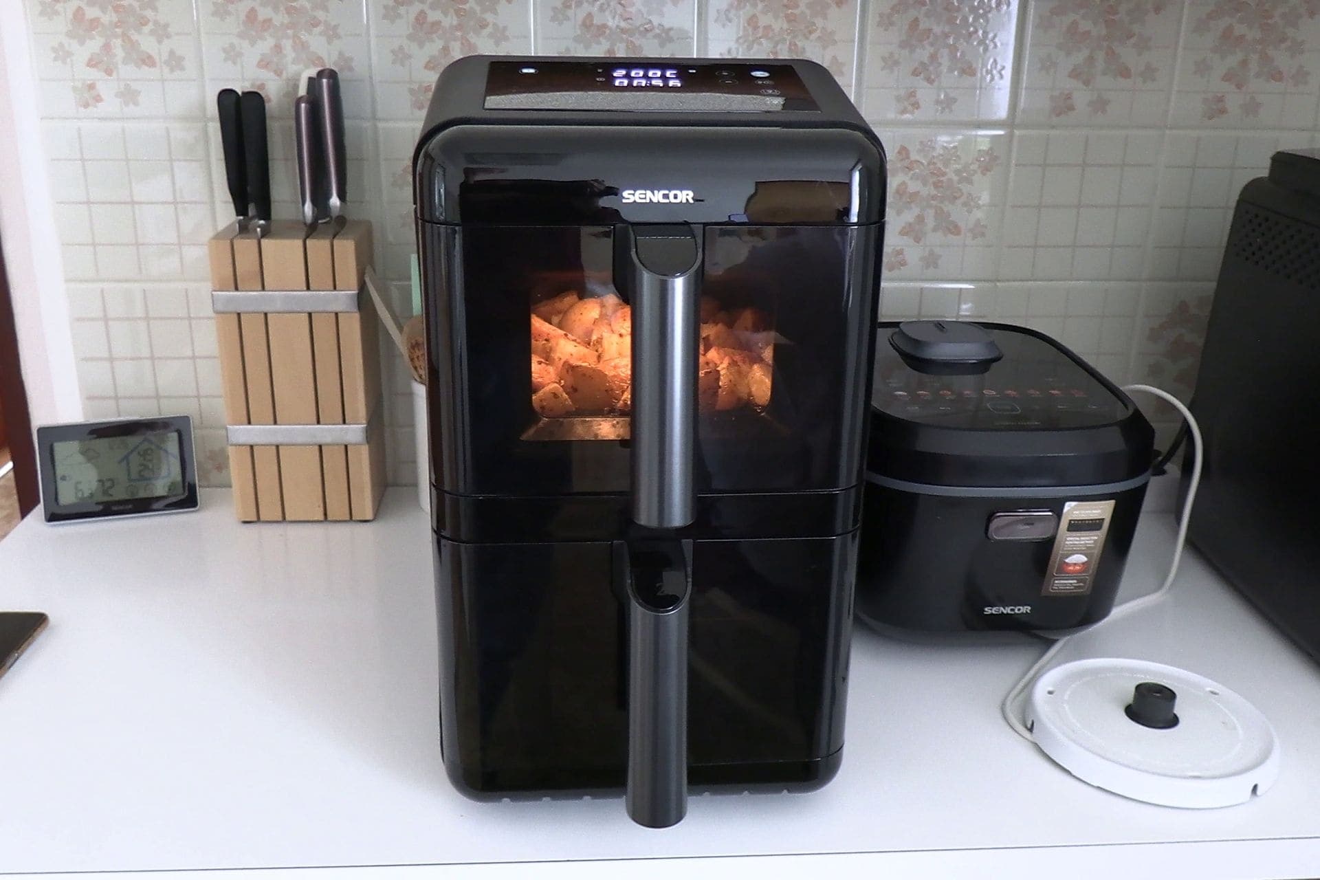 duální horkovzdušná fritéza SENCOR SFR 1250BK, Testado recenze