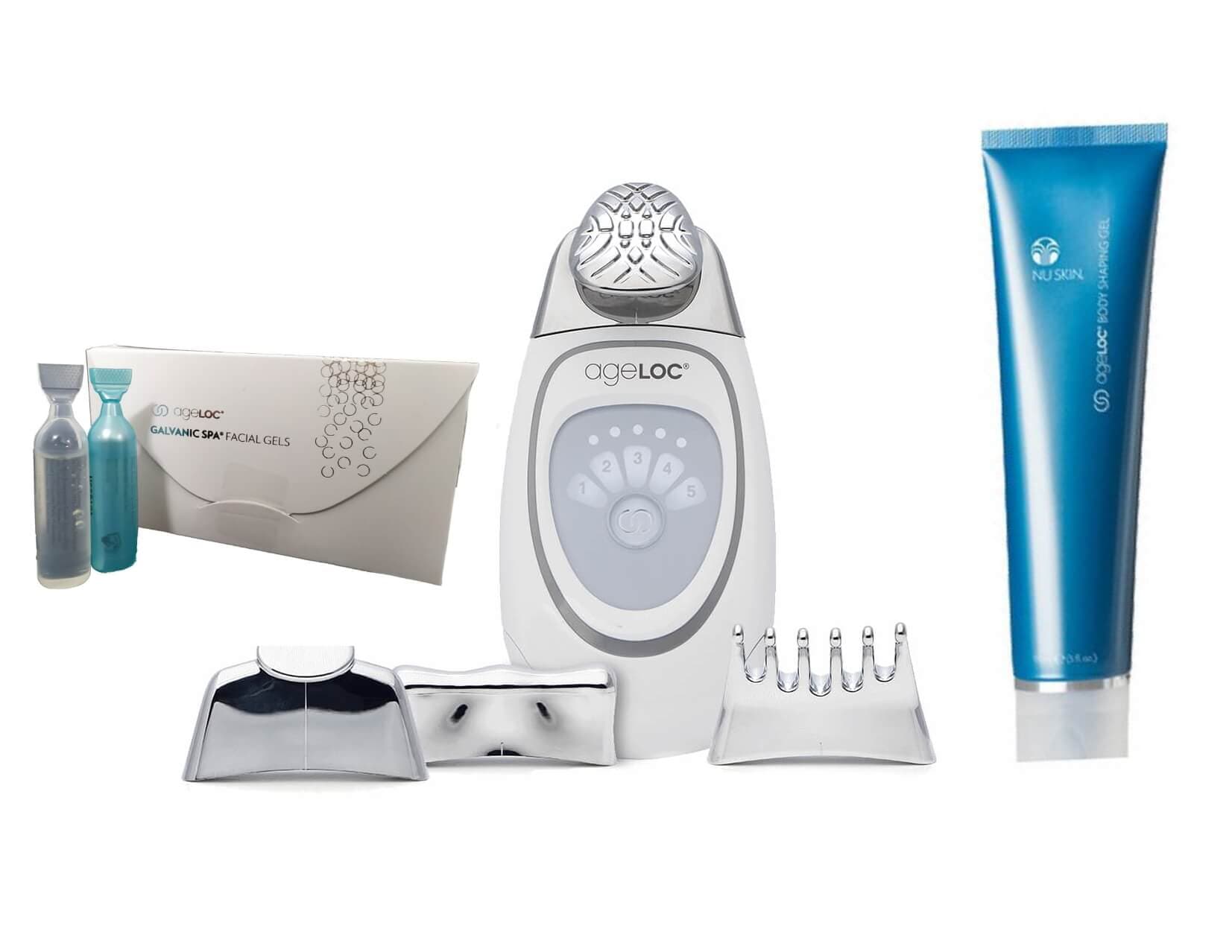 Galvanická žehlička Nuskin - sada
