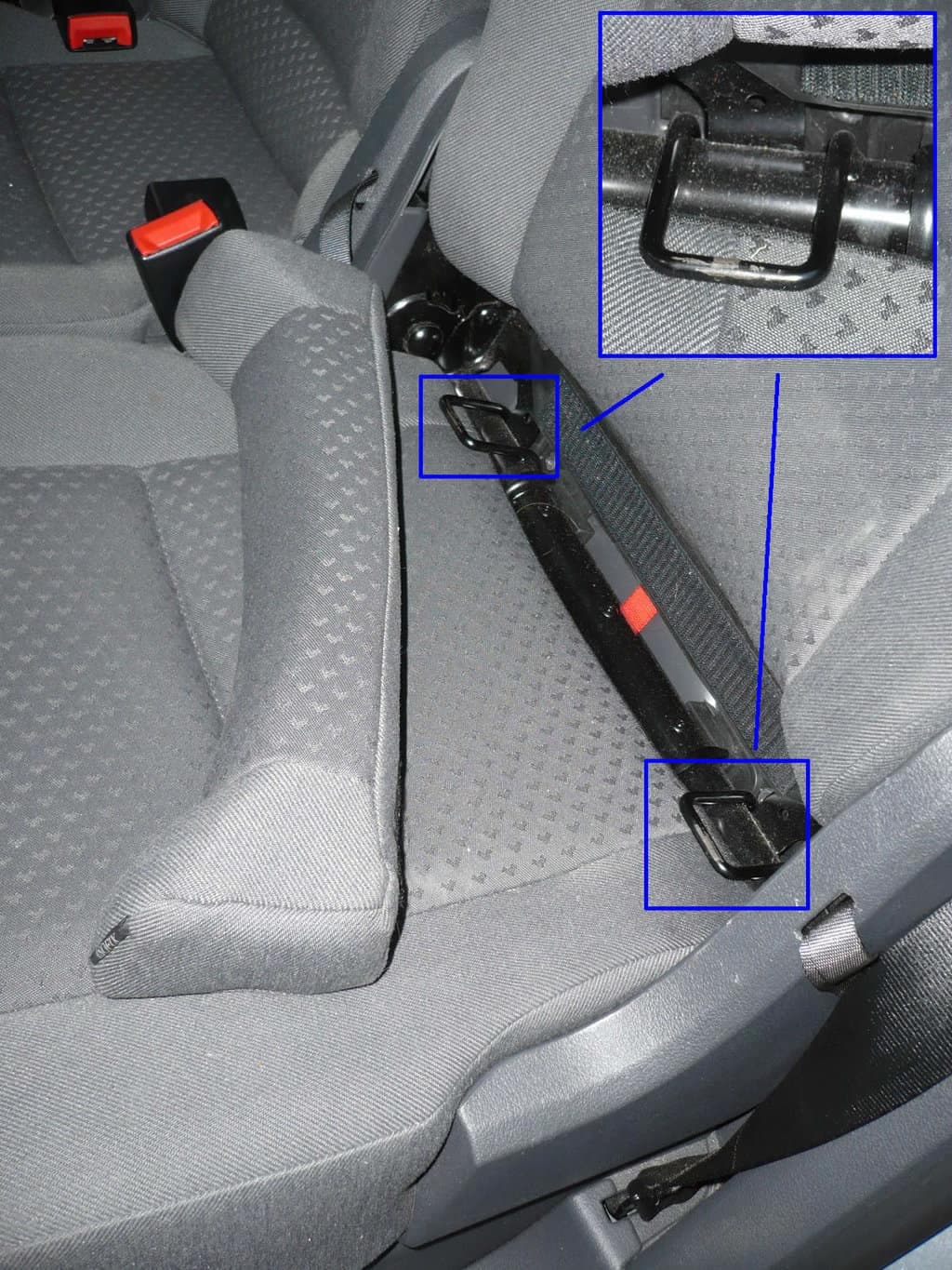 uchycení podsedáku pomocí isofix