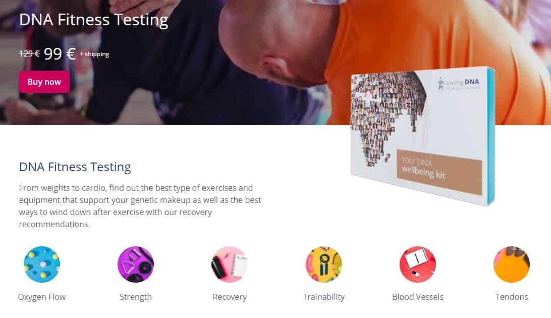LivingDNA fitness DNA test recenze