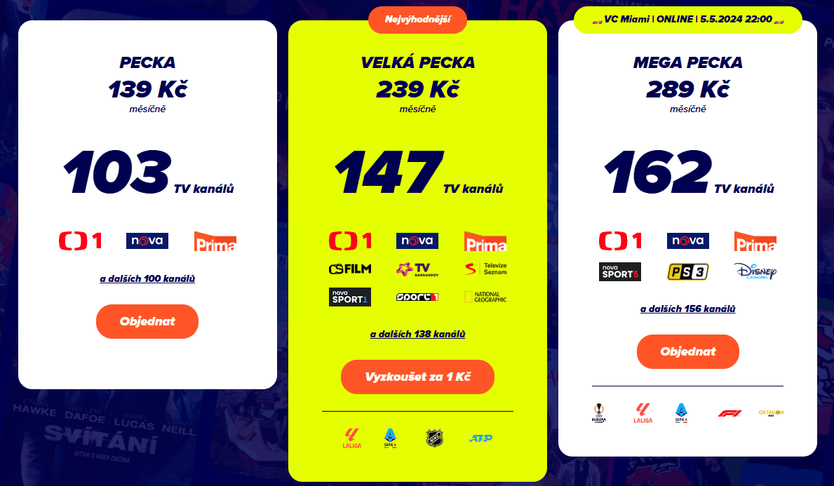 pecka tv nabídka