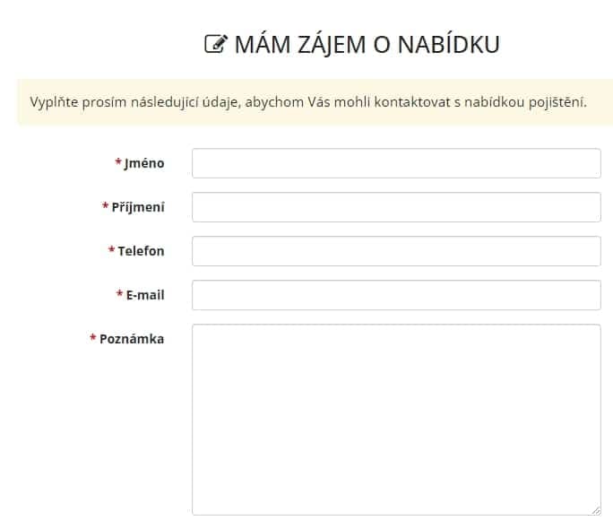 pojisteni.com speciální pojistky