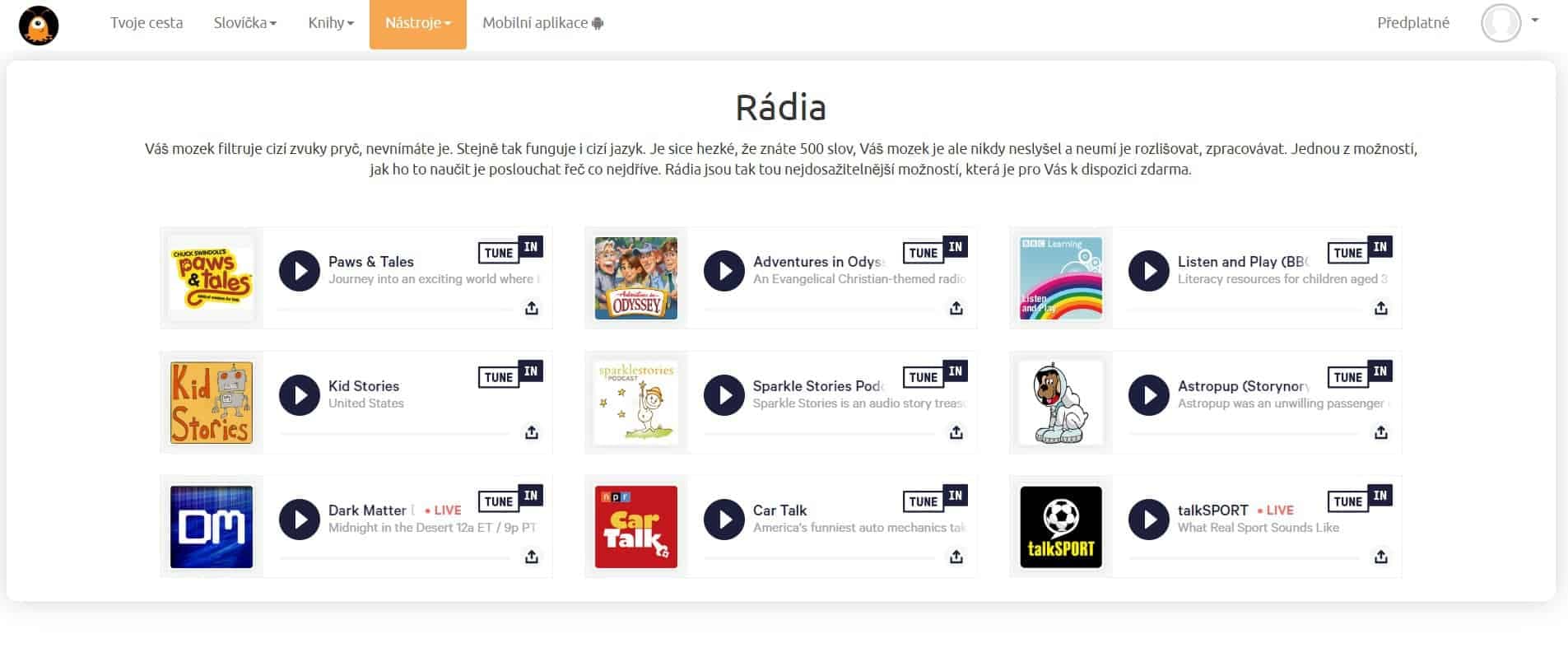 rádio prectime