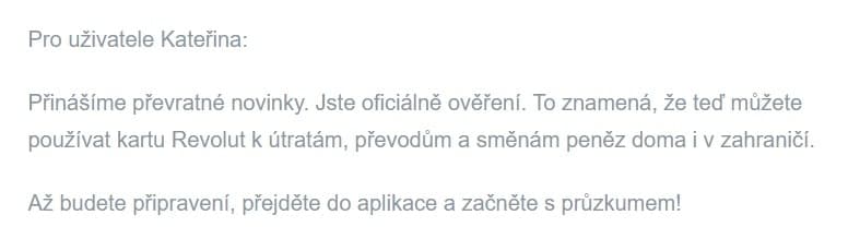 ověření u revolut