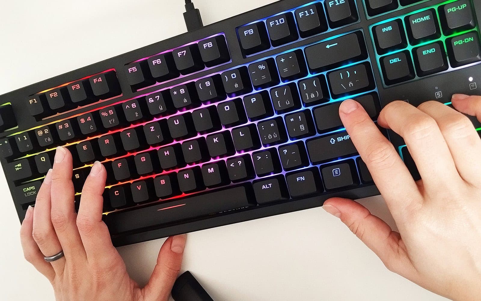 Recenze klávesnice Rapture KILO V2 Wireless – použití