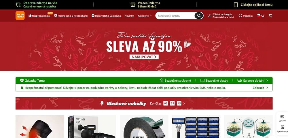 Recenze Temu - o obchodě Temu