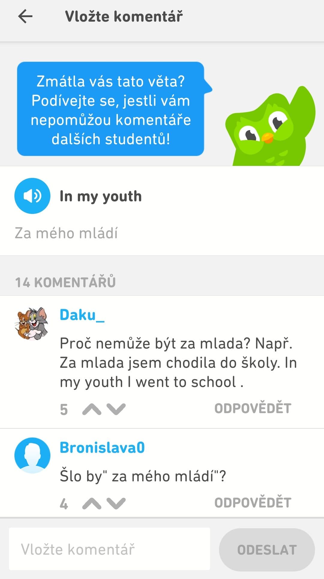 forum duolingo