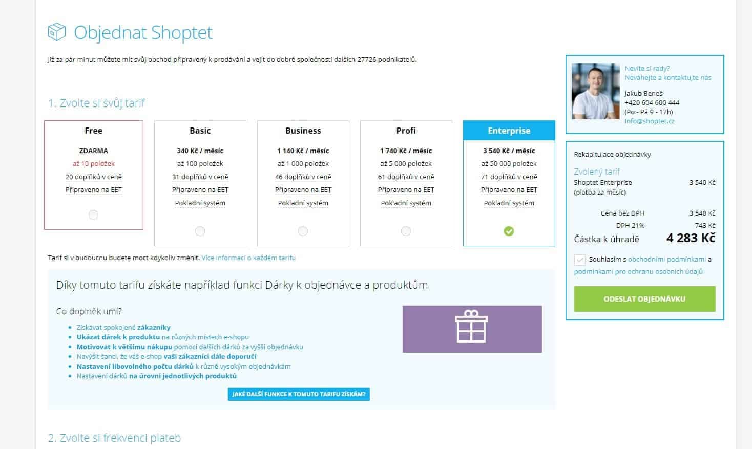 Shoptet - cena