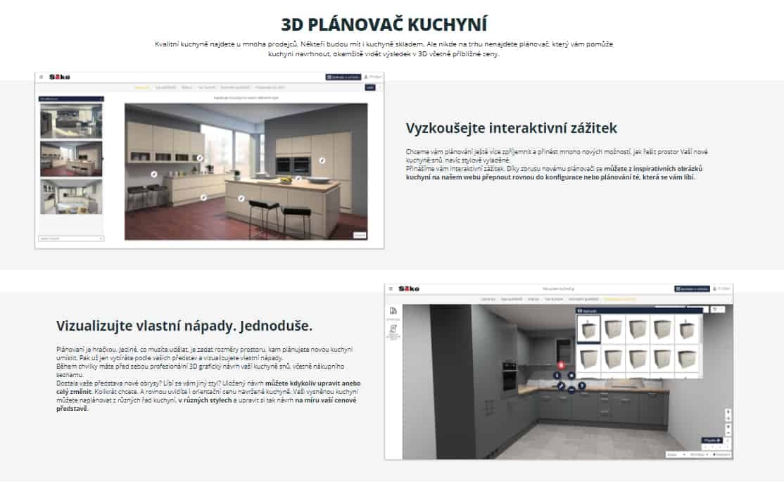 Siko - 3D plánovač kuchyní zdarma